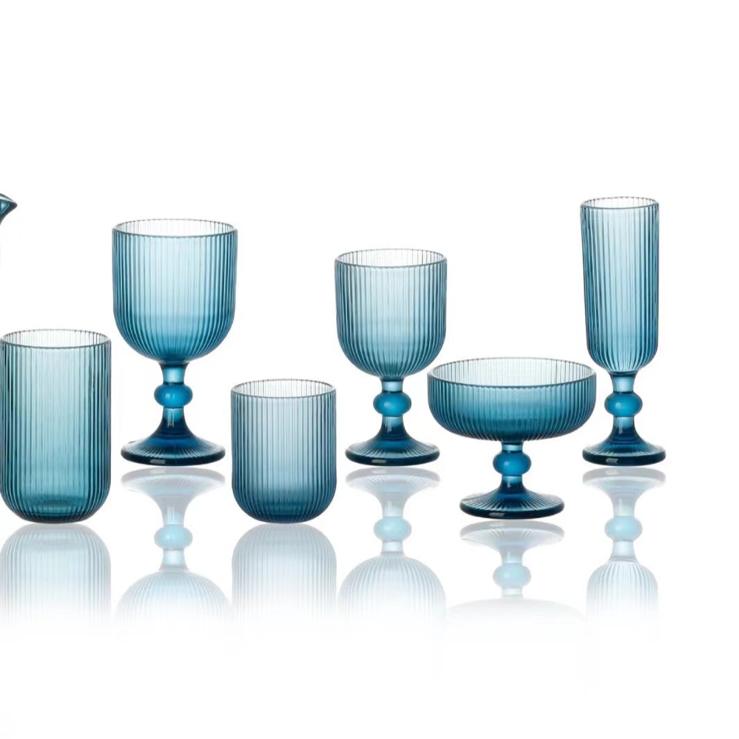 Bleu - Petite tasse de 270 ml (bande verticale)
