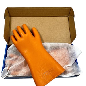 <strong>12KV</strong> Electrical Insulation <strong>Gloves</strong> High Voltage Rubber Safety <strong>Gloves</strong> for Electricians Durable Shock Proof Work <strong>Gloves</strong>