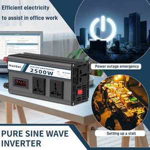 Pure Wave Solar Off-Grid <strong>Inverter</strong> for Home Industrial Use 48V 12V 24V 60V 1500W 50/60 Hz Output Frequency DC12V <strong>Input</strong> for Motors - Product Image 2