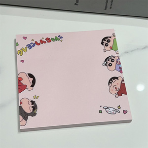 Formas personalizadas Diferentes Estilos De Personalizado Crayon Bonito Shin-chan Sticky Note Pad Para Presente De Negócios Diário Promocional Personalizado
