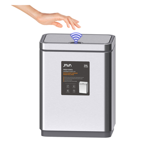Papelera inteligente con Sensor de inducción infrarroja, con tapa abierta automática, nuevo diseño - Product Image 1