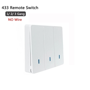 433Mhz uzaktan kumanda kablosuz Push Button duvar ışık anahtarı uzaktan kumanda 1-3 Gang 86 tipi Panel anahtarı akıllı ev - Product Image 3