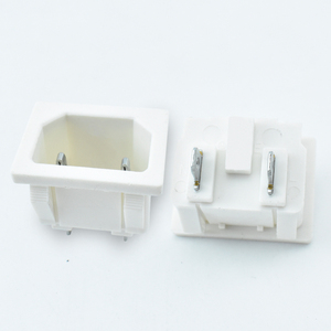IEC电器入口C18，卡入式安装，焊接，快速连接，插入式端子，交流电源连接器10/15A 250V 2Pin母 - Product Image 4