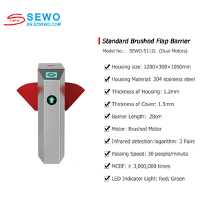 SEWO Niedrigpreis-Drehkreuz klappen-Barrier-Gates-Zugangs kontroll system für das RFID-Barrier-Gate-Zugangs kontroll system für Fußgänger - Product Image 4