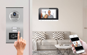 Intercomunicador visual WiFi inteligente más vendido, compatible con timbre, intercomunicador bidireccional, videoportero de 4 cables, sistema de intercomunicación para el hogar