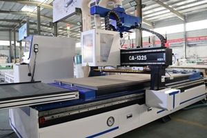 Automatic panel furniture production line CA1325 1530 2030 <strong>CNC</strong> <strong>Nesting</strong> <strong>Machine</strong> with ATC Spindle <strong>Loading</strong> and Unloading