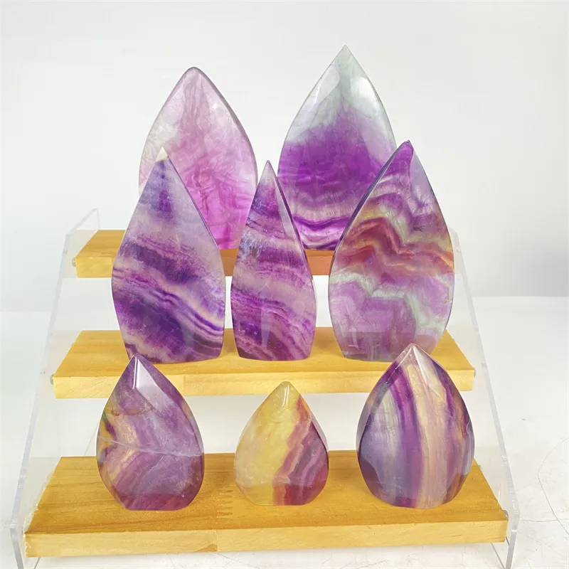 Cristallo naturale di forma Standard vendita calda di cristallo alla rinfusa gemma colorata Reki naturale arcobaleno Fluorite ornamento per la decorazione