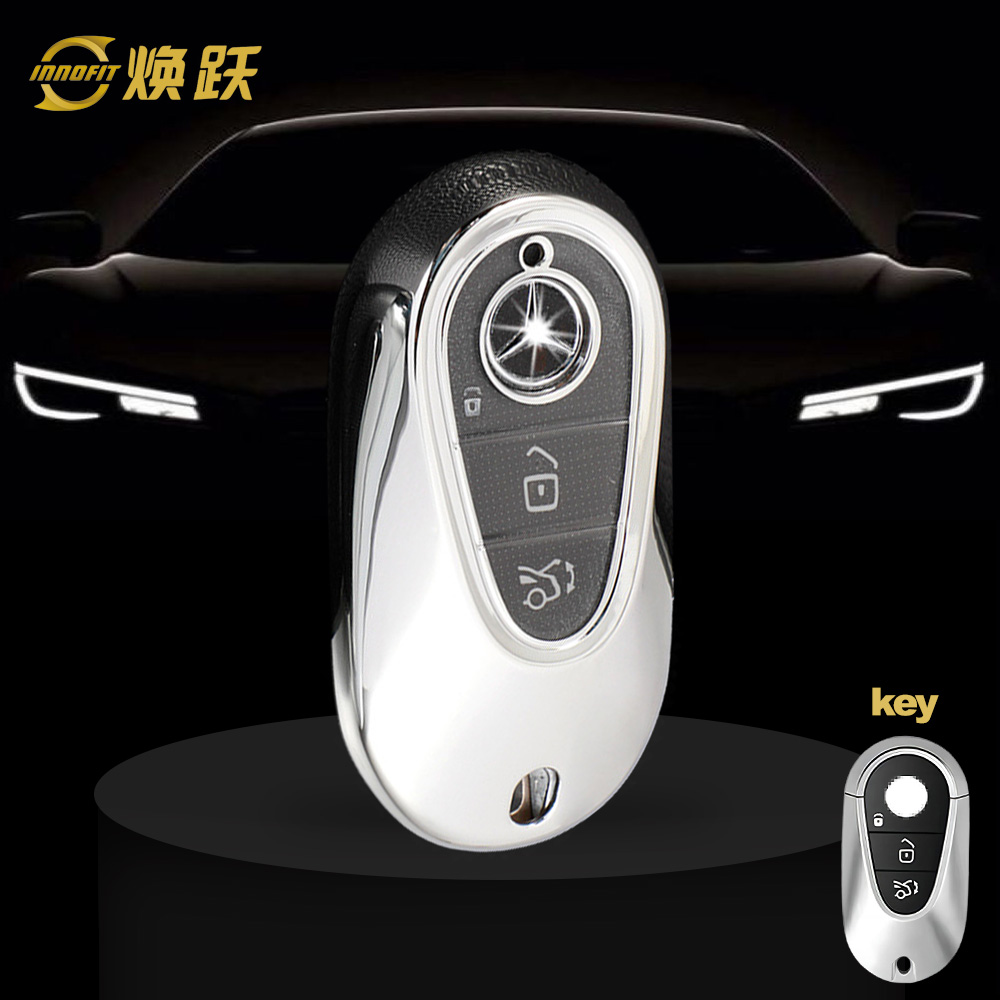 MEA1T1-White Transparent Button-Silver Plating