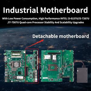 BASCO I3/I5 CPU <strong>Embedded</strong> Fanless Mini Box PC Industrial <strong>Computer</strong> <strong>With</strong> HMI DVI DP 12*RS-232 4* Optional 422/485 PCI/PCIE - Product Image 2
