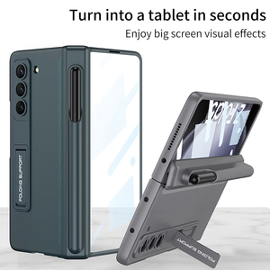 サムスンギャラクシーZFold5GKKの磁気折りたたみシェルとフィルムの統合ペンスロット付きの新しい電話ケースとOEMおよびODMをサポート - Product Image 3