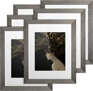 Gallery Wall <strong>Frame</strong> Set Display Picture 11x14 Without Mat or 8x10 with Mat Farmhouse Photo <strong>Frames</strong> for Wall Mounting - Product Image 1