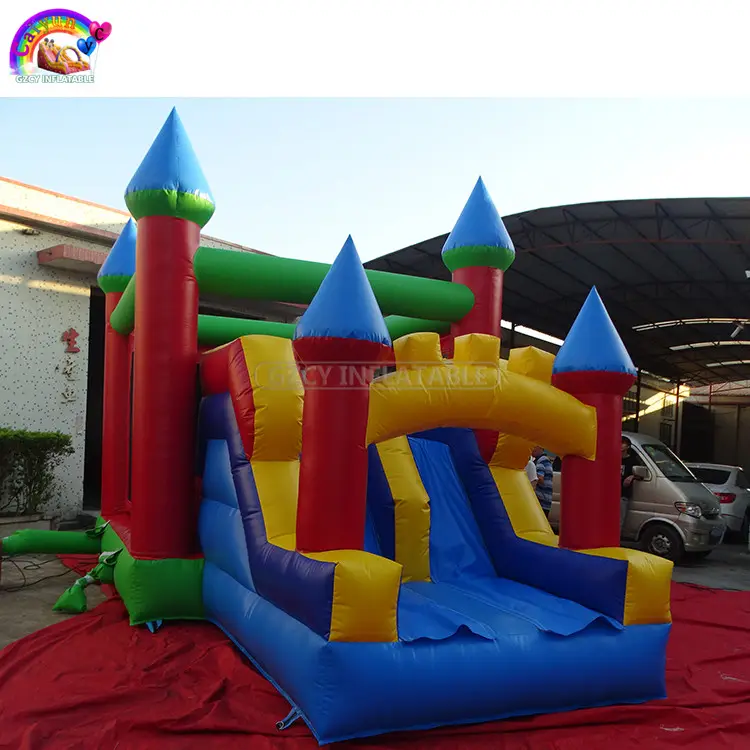 Barato inflable castillo inflable de diapositivas para la venta