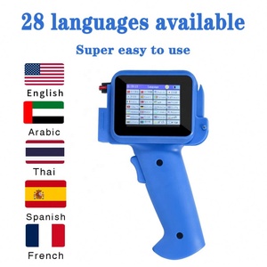 Mini stampante a getto d'inchiostro portatile 12.7Mm data di stampa <span class=keywords><strong>Coder</strong></span> Batch numero Batch scatola di imballaggio esterna in cartone a getto d'inchiostro