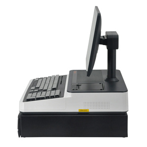 PSJ1000 15,6 "одиночный не сенсорный экран POS терминал оплаты кассовый аппарат все в одном Pos-система с принтером и кассовым ящиком - Product Image 5