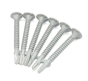Kanat vidası ile 1/4 yılında yeşil Ruspert kaplamalı 1-ahşap vida. - Product Image 2