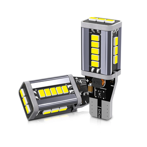 Araba LED ampul W16W T15 921 araba işık Vehicle emc 19SMD Canbus araç yedekleme ters arka sinyal gösterge lambası için LED sarı işık - Product Image 1