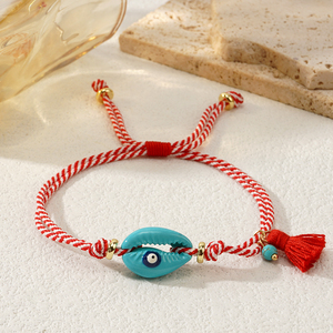 Go2boho 2024 נשים משובח bohemian צמיד מסורתי אופנה עין השטן ברכת האביב ברכה סגסוגת חבל פגז
