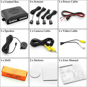 GreenYi Car Video Parking <strong>Sensor</strong> with 4 <strong>Sensors</strong> <strong>Sensor</strong> <strong>Reverse</strong> Assistance Backup Radar Detector for Monitor <strong>Camera</strong> <strong>System</strong> - Product Image 6