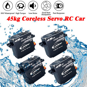 EパワーコアレスRCサーボ工場DS545GS 45kg高トルク防水リモコン玩具RCクローラーカー35kgストール45kgウィンチ - Product Image 4