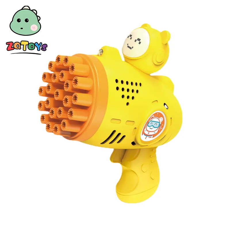 Zhioing בועה מכונת בועה אקדח 23 חורים מכונת צעצועי קיץ חיצונית משגר מים סבון