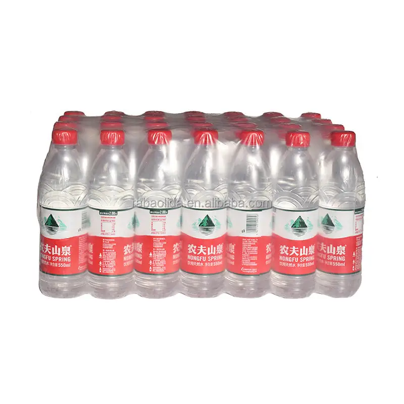 Fabrika fiyat yarı otomatik PE Film şişe su İçecek Shrink ısıtma tüneli sarma paketleme makinesi