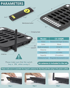 Buhubyeng nhà hàng thực phẩm không thấm nước bảng buzzer-máy Nhắn tin chỉ mà không cần máy phát - Product Image 5
