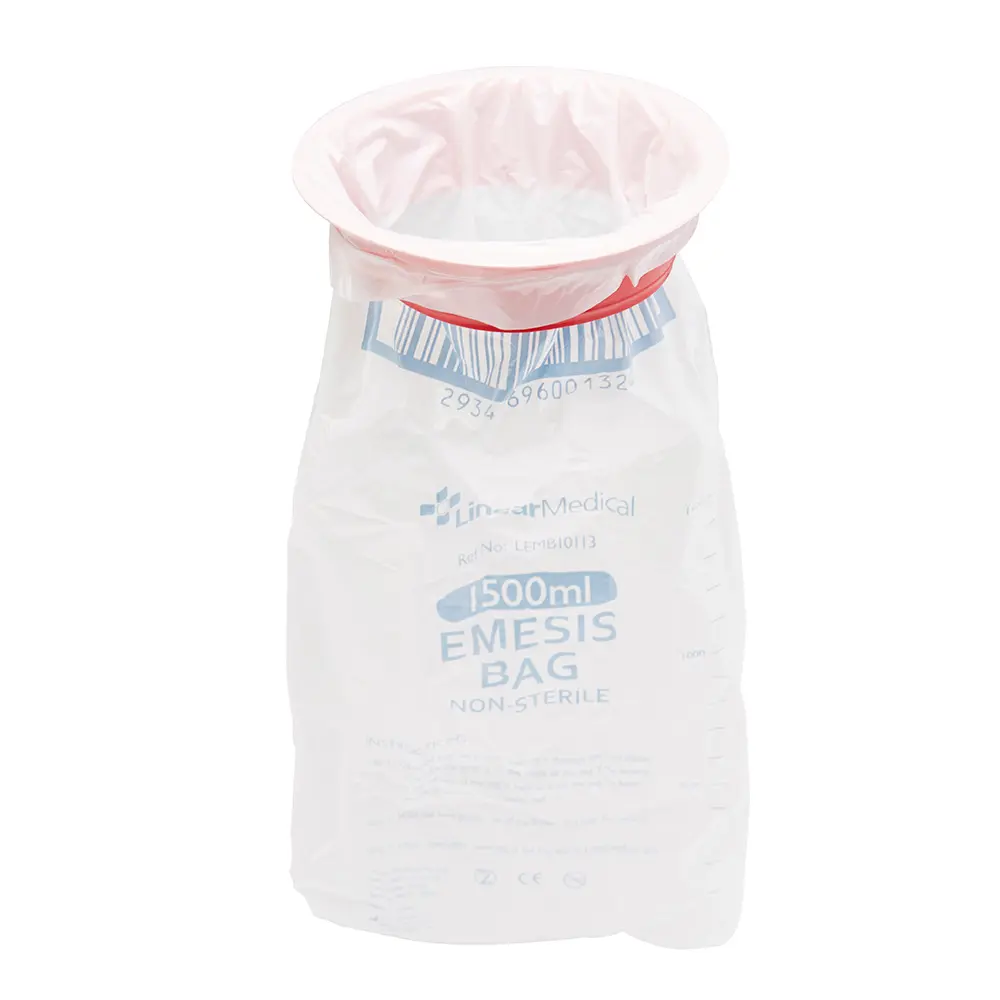 High Quality Customized Color 1000 ml Emesis Plastic Vomit Bags For Air Sickness