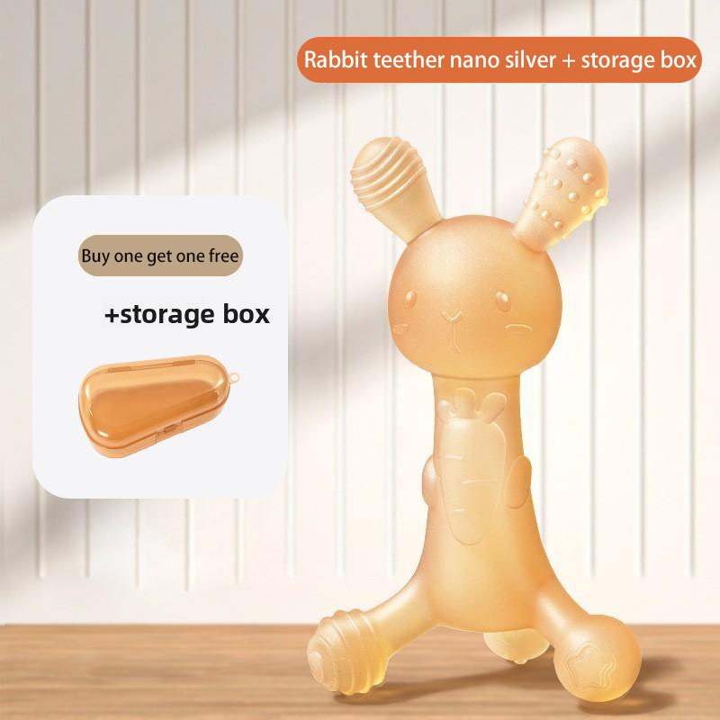 Rabbit teether nano silver + storage box