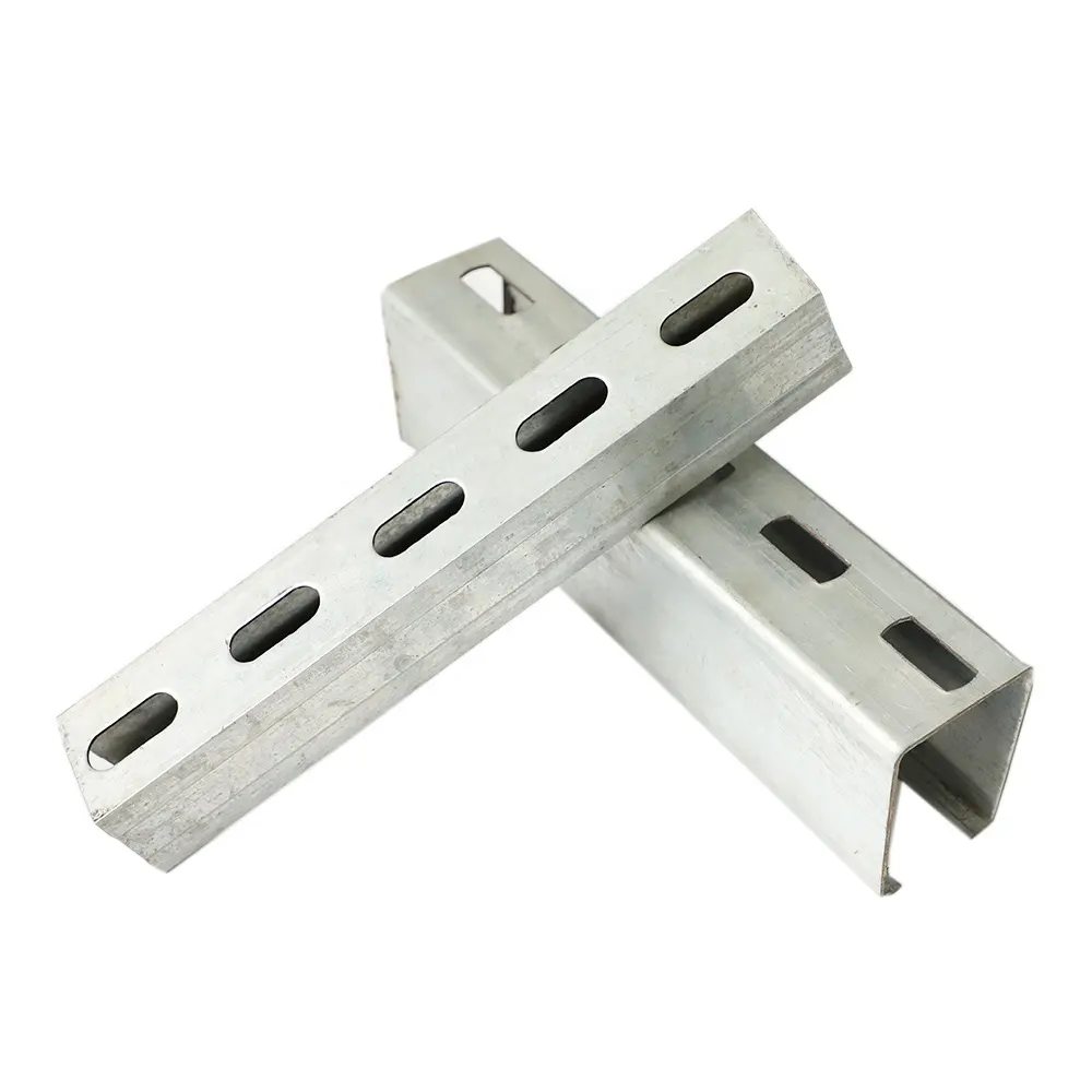 Unistrut 41x21 GI puntal ranurado 4 pulgadas C canal acero u precios c perfil acero C canal acero dimensiones canal