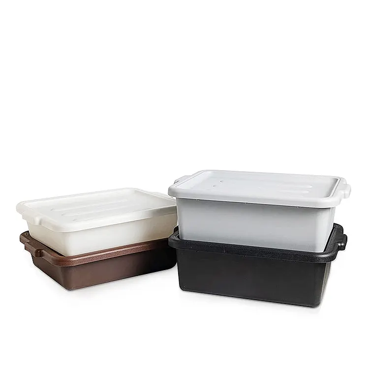 Koleksi piring dapur bak Tote tempat penyimpanan bin makanan Transport Bus kotak plastik Tote sampah