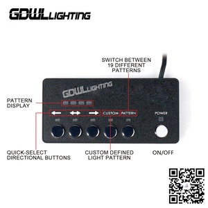 Amber <strong>6</strong> <strong>LED</strong> Surface Mount Strobe Lights <strong>Kit</strong> Trucks Vehicles ATV Flashing Emergency Warning Light Grill Side Marker Lights - Product Image 2
