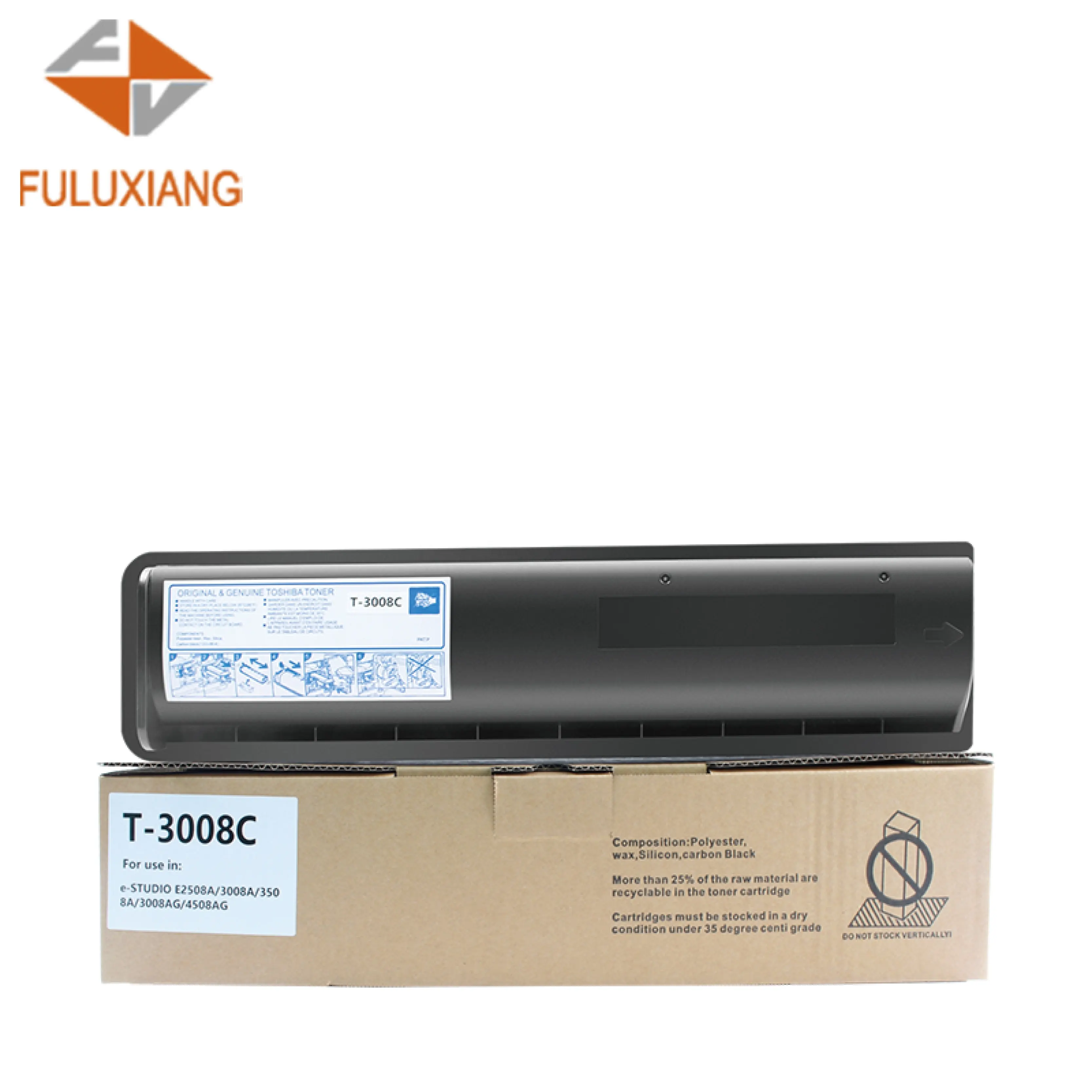 FULUXIANG متوافق T3008 T-3008 T-3008P T-3008E خرطوشة حبر لآلة التصوير لتوشيبا E-STUDIO257/370/357