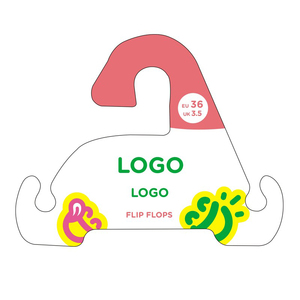 Bosirui Custom Logo Doek Sok Hanger Multifunctionele Garderobe Toepasbare Papieren Haak Kraft Papier Hangers Kartonnen Display Haken - Product Image 6