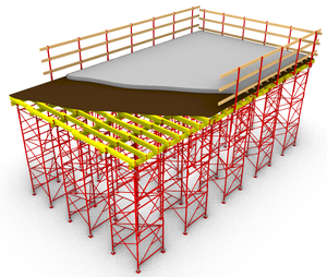 TECON Mobile <strong>Building</strong> <strong>Scaffolding</strong> Tower <strong>System</strong> for Construction With High Load 60KN Concrete Slab <strong>Formwork</strong> Shoring - Product Image 1