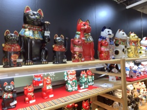 Renkli desenler muhteşem bir görünüm heykeli şanslı kedi sallayarak - Product Image 6