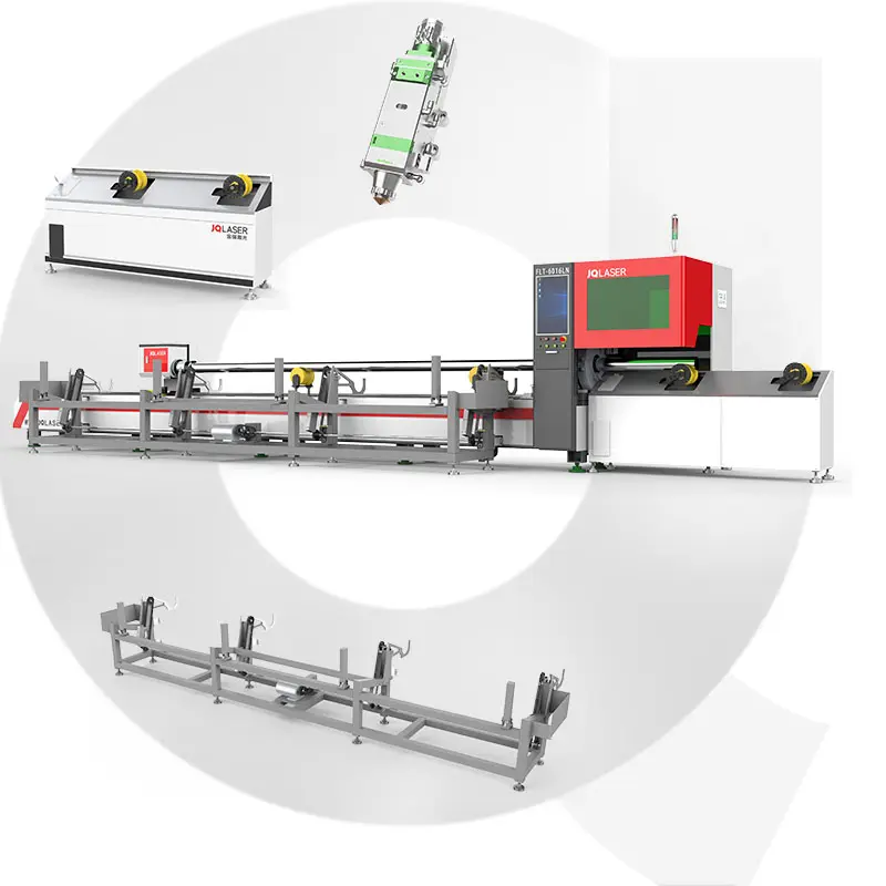 Láser JQ de alta calidad precio de venta directa de fábrica concesiones máquina cortadora láser de fibra tubo láser máquina de corte