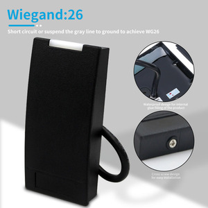 Lector de tarjetas de control de acceso impermeable Wiegand 125Khz RIFD Lector de tarjetas de control de acceso inteligente - Product Image 5