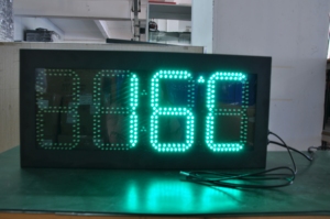 Outdoor Waterproof 16&quot; Inch Digital Led Street Clock LED Time and <strong>Temperature</strong> Signage Display Countdown Function Scoreboard - Product Image 2