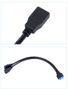 <strong>Customization</strong> <strong>USB</strong> 3.<strong>0</strong> Cable 20Pin IDC to <strong>2</strong>*<strong>USB</strong> 3.<strong>0</strong> a Female Adapter Cable for Computer <strong>USB</strong> 3.<strong>0</strong> Cable