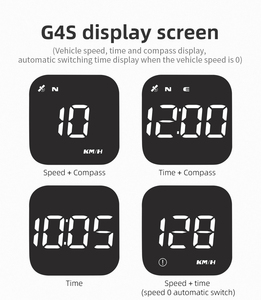 Factory Direct LED Head up Display G4S KMH <strong>MPH</strong> Over-speed Alarm Auto Speedometer GPS HUD - Product Image 2