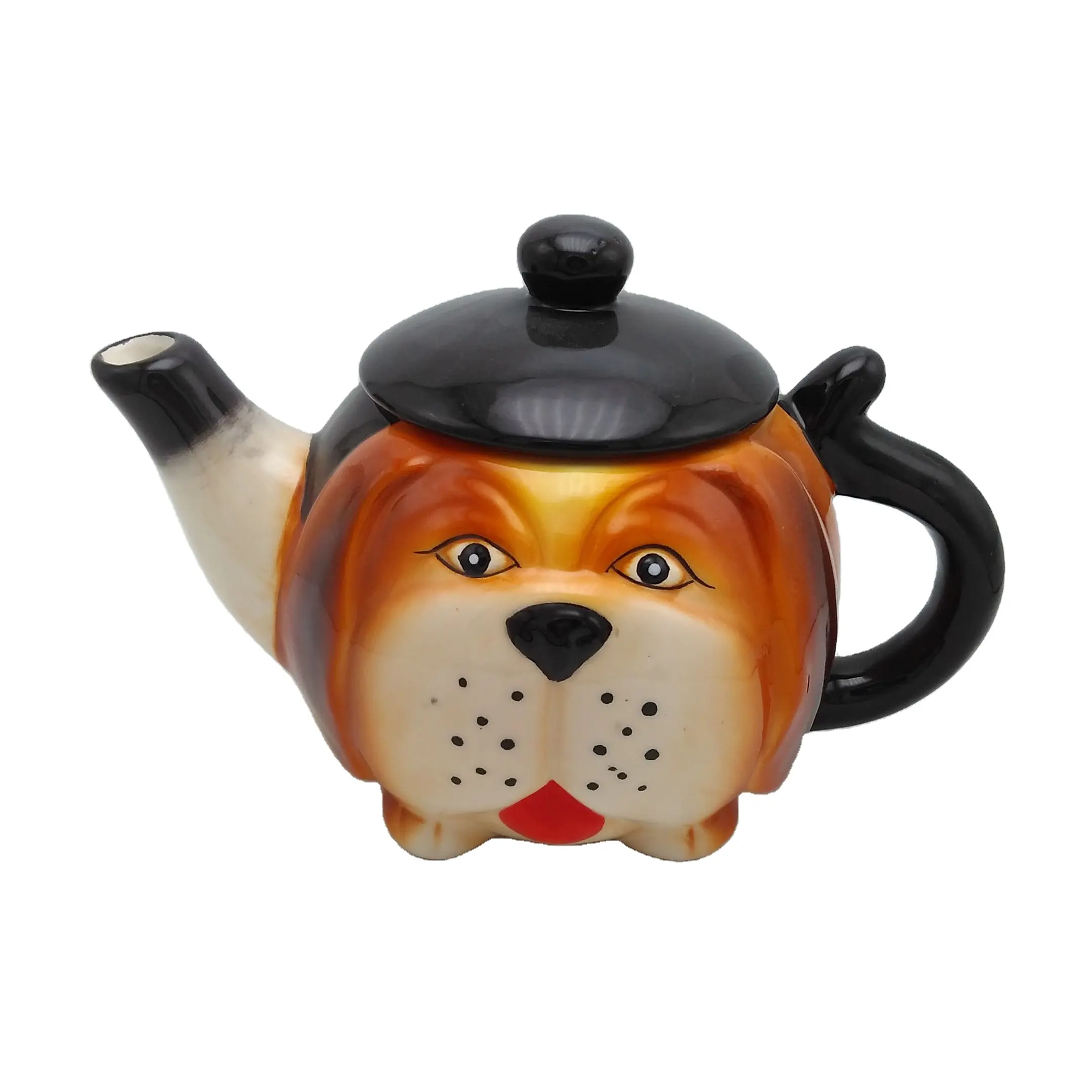 Tetera de té para perros y cachorros, tetera de cerámica con forma de Animal, tazas de café, accesorios de cocina y decoración