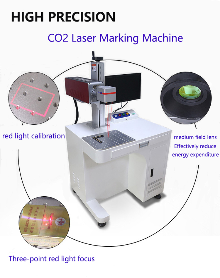 CO2 laser marking machine 40 W 60 W wood rubber plastic laser engraving coding