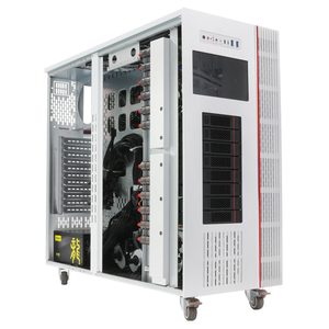 TOPLOONGコンピュータタワー4 GPU推論Aiサーバー液体冷却8ベイ3.5インチHDDストレージAiディープラーニングサーバー - Product Image 4