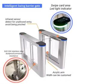 Automatische Eingangs-und Ausgangs zugangs kontrolle Swing Gate Security Drehkreuz Einweg-Supermarkt Automatisches Tor - Product Image 6