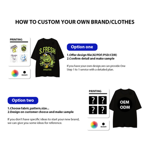 100% Cotton Oversized <strong>Drop</strong> Shoulder Print T-Shirts Custom <strong>Brand</strong> Design for Men Women Blank Formal with Solid Pattern OEM Service - Product Image 5