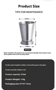 定制不锈钢单层啤酒杯方便冷饮鸡尾酒杯创意简单设计方便 - Product Image 4