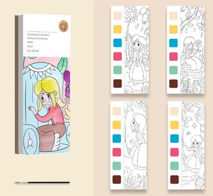 Promotional Customizable Water <strong>Color</strong> Painting <strong>Book</strong> with Different Patterns for Children and School - Product Image 5