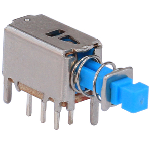PS22E05 Latching Locking PCB Push Button <strong>Switch</strong> DPDT 6 Pin DIP Self- Locking Straight Key Push <strong>Switch</strong> Use in TV Box - Product Image 2
