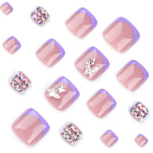New Arrival Toe Nails High-end Wearable <strong>Tips</strong> 24 Pcs Press on Nails Artificial Toe Nails Pedicure 1665/3347 - Product Image 5
