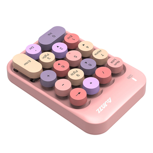 AJAZZ Mini 2.4G Wireless <strong>Numeric</strong> <strong>Keyboard</strong> Pink <strong>Numeric</strong> <strong>Keyboard</strong> External Circular <strong>Keyboard</strong> for Financial Accounting